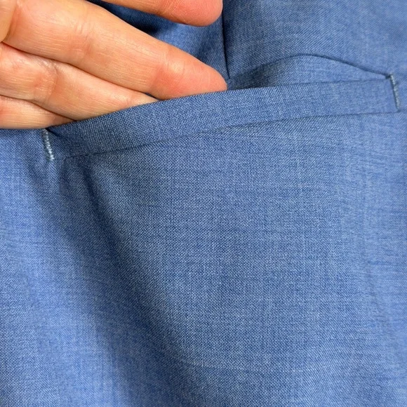 Banana Republic Ryan Blue Trousers 12 Long - Picture 2 of 16
